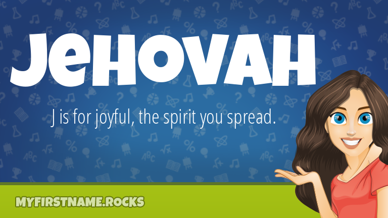 My First Name Jehovah Rocks!
