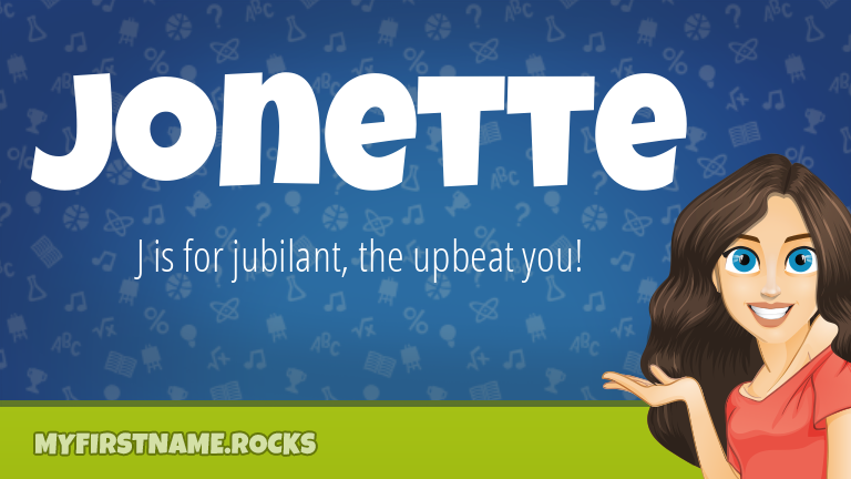 My First Name Jonette Rocks!
