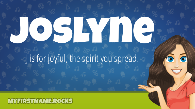 My First Name Joslyne Rocks!
