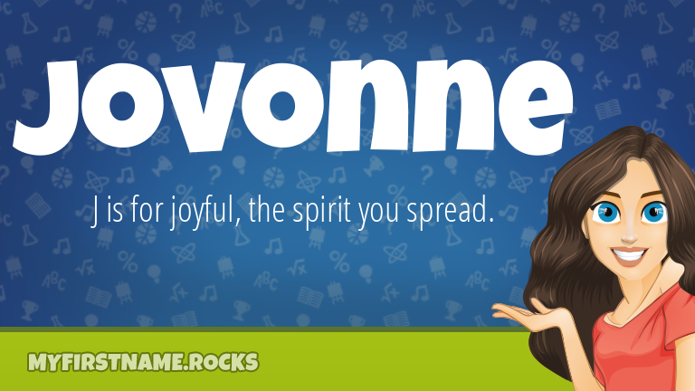 My First Name Jovonne Rocks!