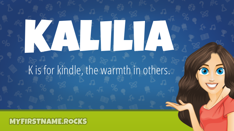 My First Name Kalilia Rocks!