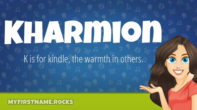My First Name Kharmion Rocks!