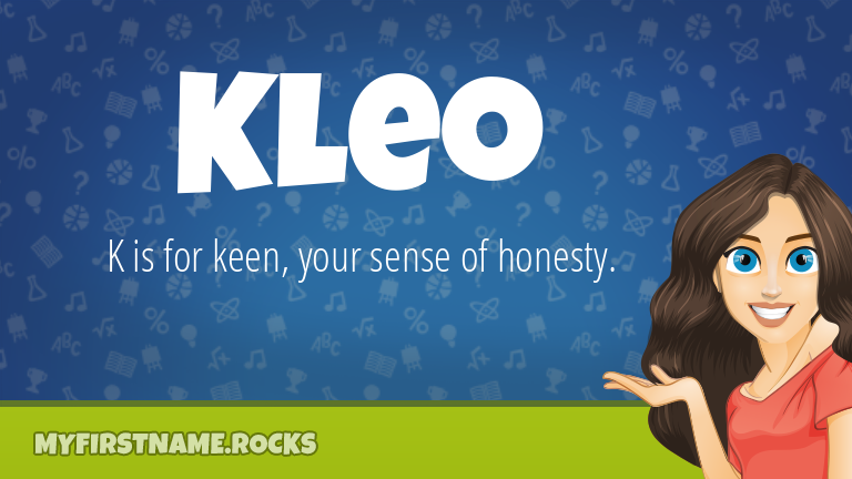 My First Name Kleo Rocks!