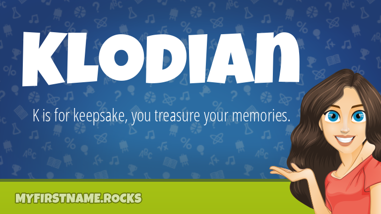 My First Name Klodian Rocks!