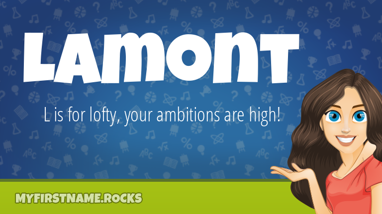 My First Name Lamont Rocks!