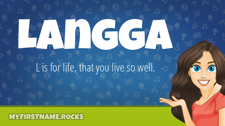 My First Name Langga Rocks!