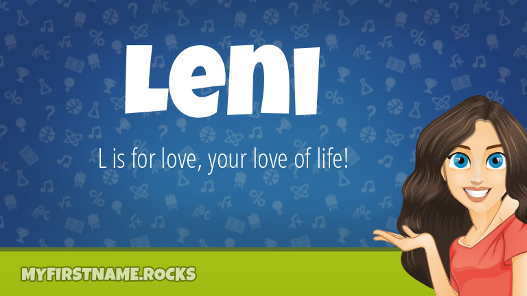 My First Name Leni Rocks!