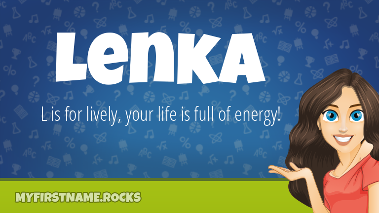 My First Name Lenka Rocks!