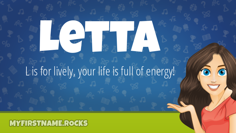 My First Name Letta Rocks!