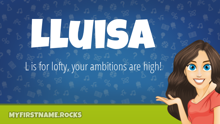 My First Name Lluisa Rocks!