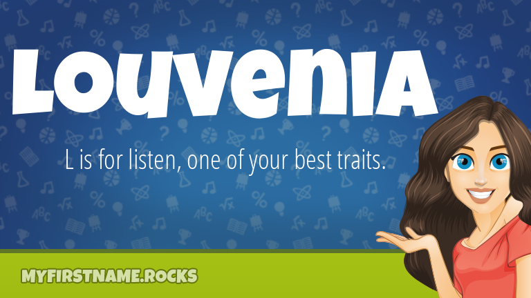 My First Name Louvenia Rocks!