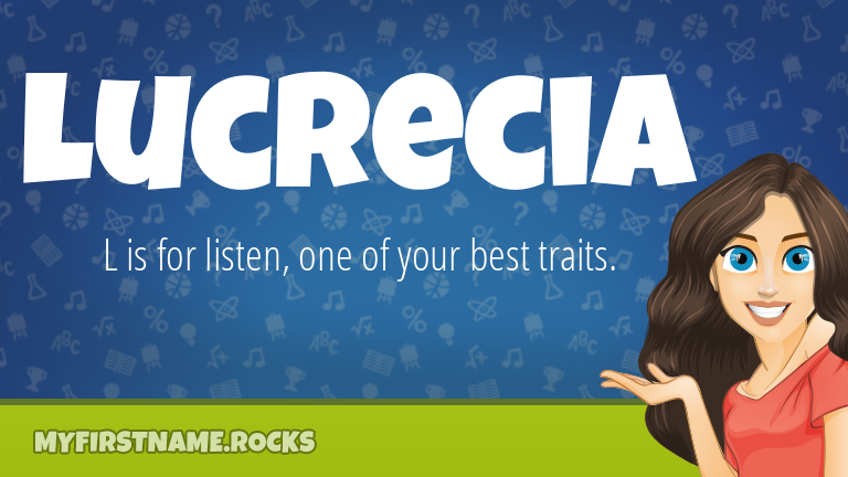 My First Name Lucrecia Rocks!