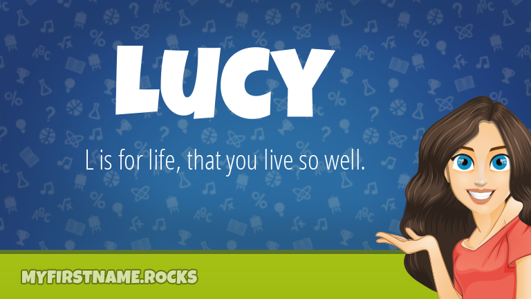 My First Name Lucy Rocks!