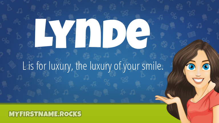 My First Name Lynde Rocks!