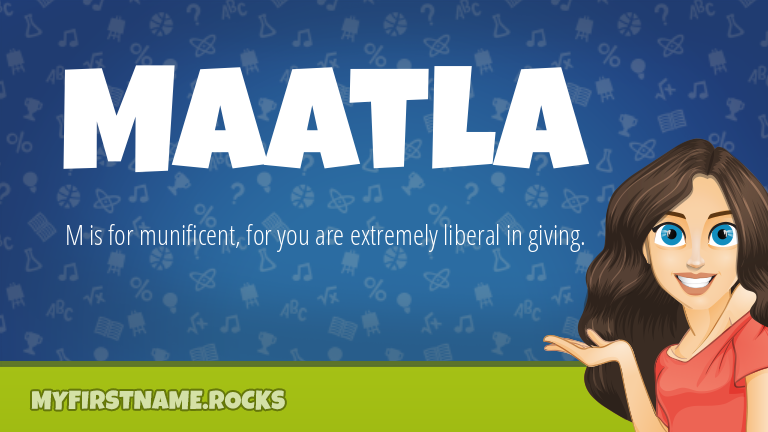 My First Name Maatla Rocks!