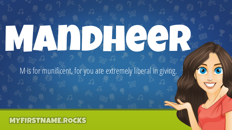 My First Name Mandheer Rocks!