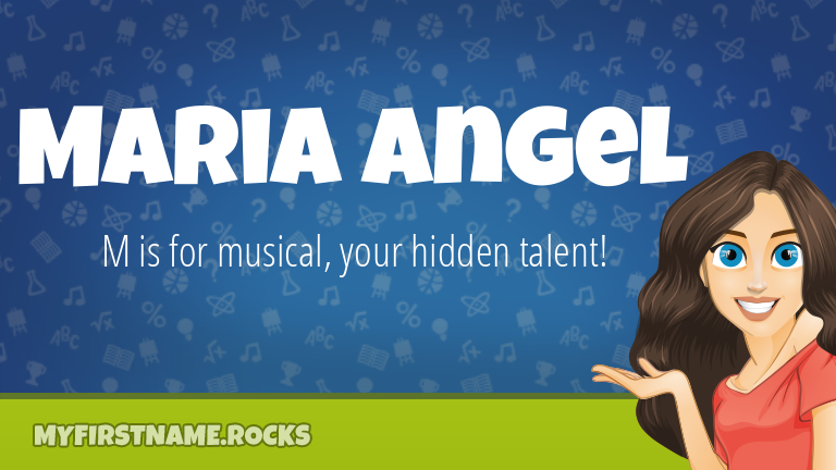 My First Name Maria Angel Rocks!