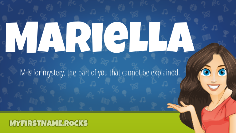 My First Name Mariella Rocks!