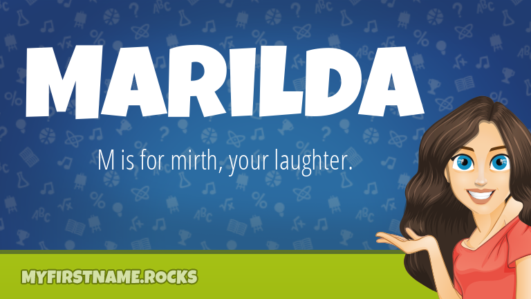My First Name Marilda Rocks!