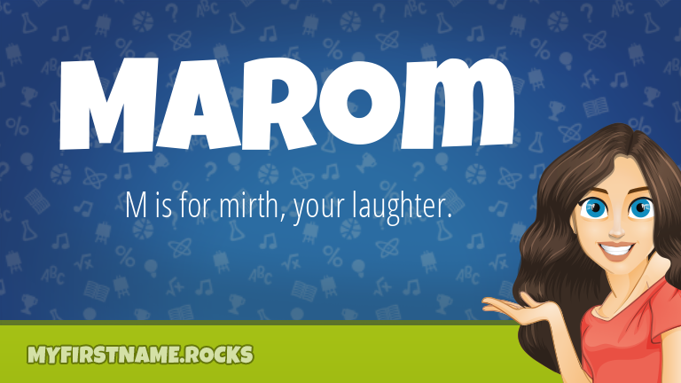 My First Name Marom Rocks!