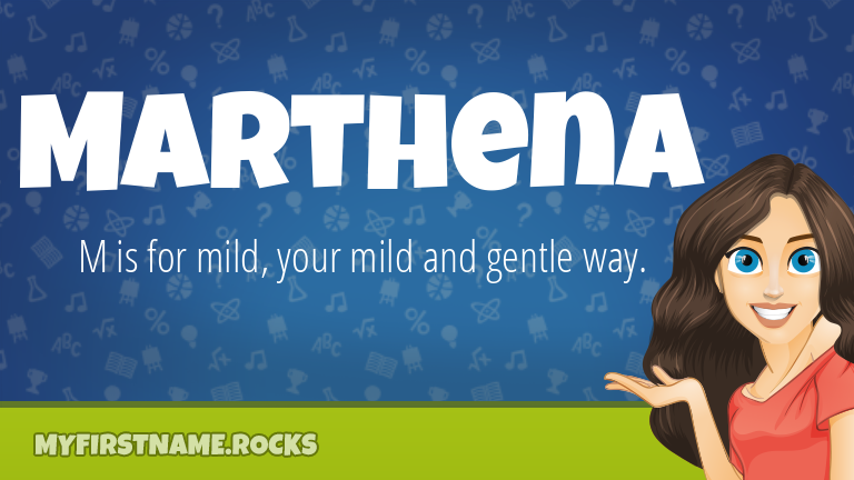 My First Name Marthena Rocks!