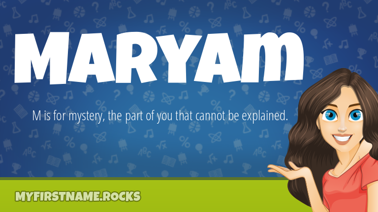 My First Name Maryam Rocks!