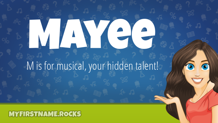 My First Name Mayee Rocks!