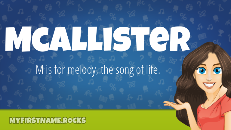 My First Name Mcallister Rocks!