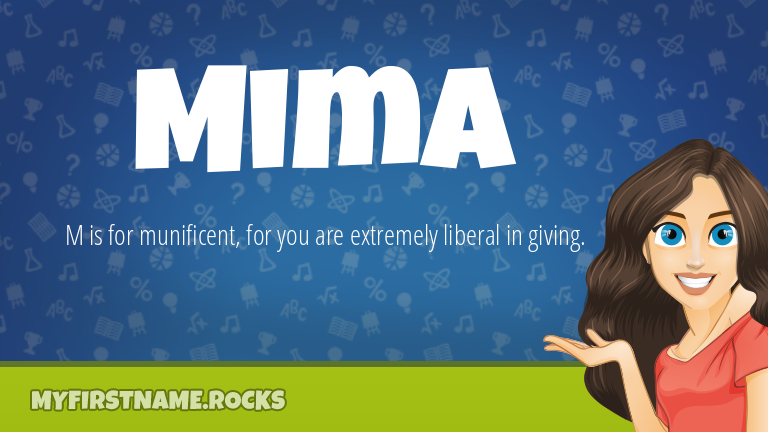 My First Name Mima Rocks!