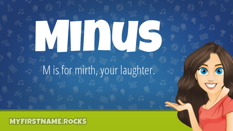 My First Name Minus Rocks!