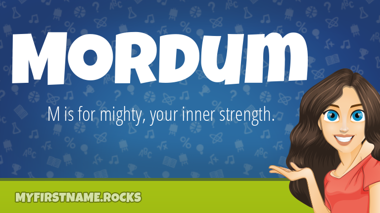 My First Name Mordum Rocks!