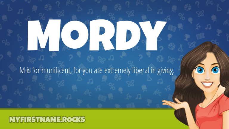 My First Name Mordy Rocks!