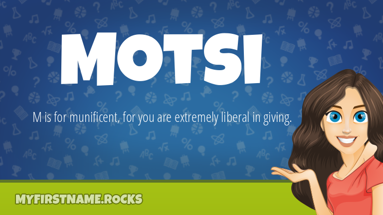 My First Name Motsi Rocks!