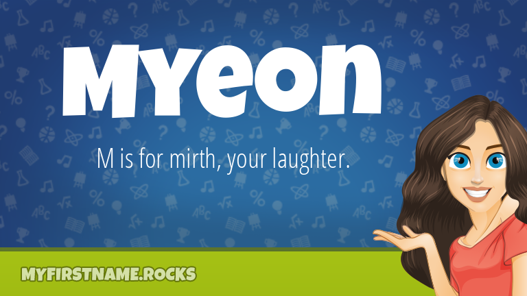 My First Name Myeon Rocks!