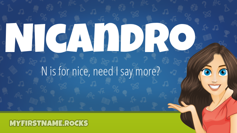 My First Name Nicandro Rocks!
