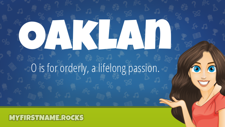 My First Name Oaklan Rocks!