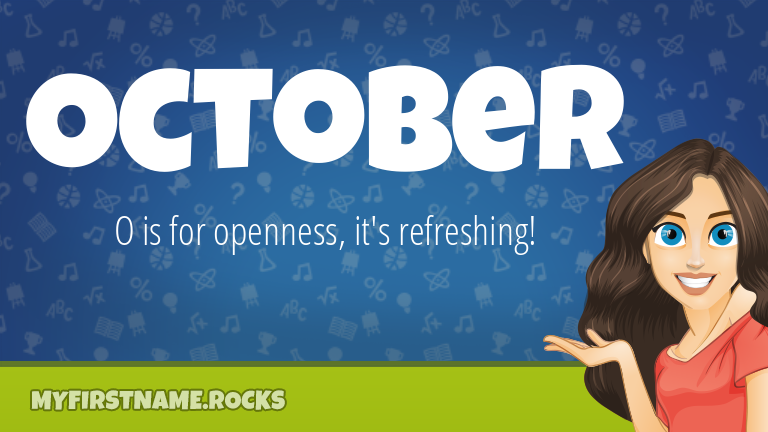 My First Name October Rocks!