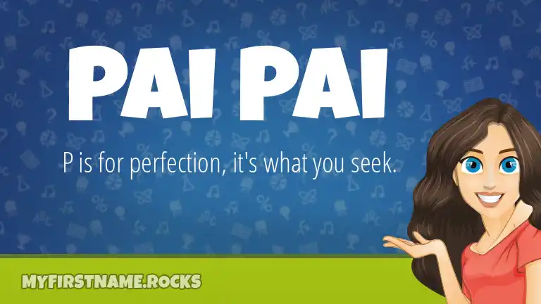 How To Pronounce Pai Pai 