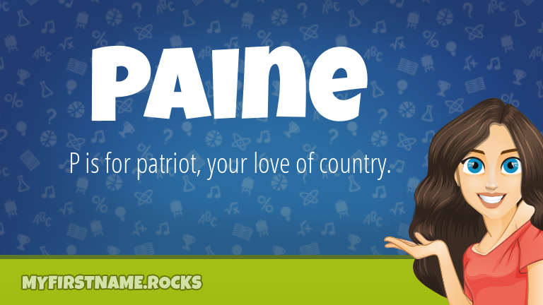 My First Name Paine Rocks!
