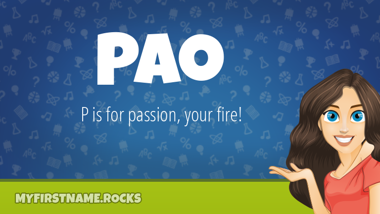 My First Name Pao Rocks!