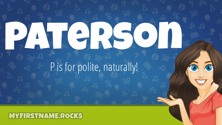 My First Name Paterson Rocks!