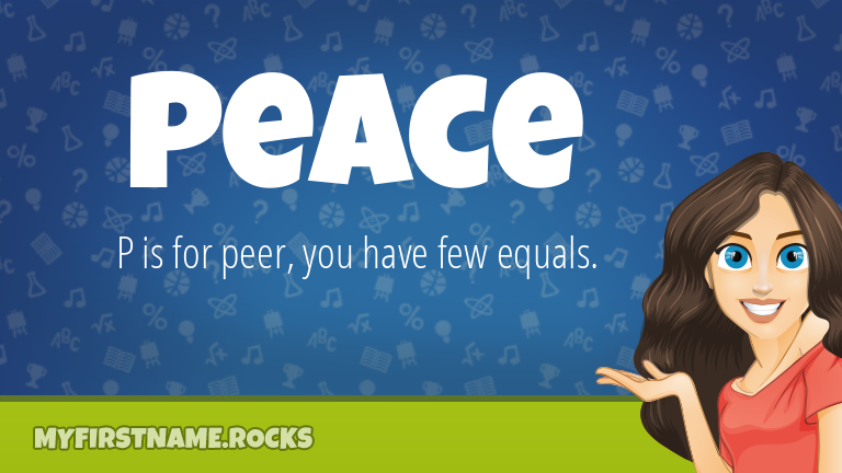 My First Name Peace Rocks!