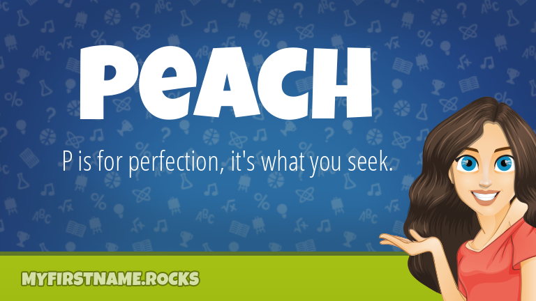 My First Name Peach Rocks!