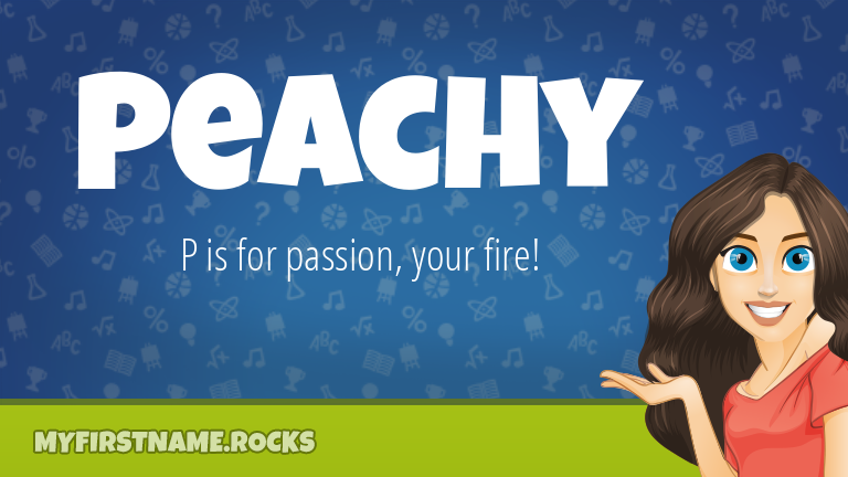 My First Name Peachy Rocks!