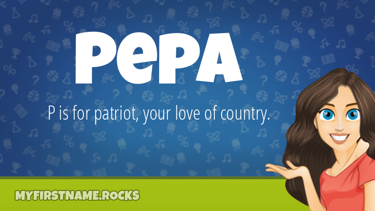 My First Name Pepa Rocks!