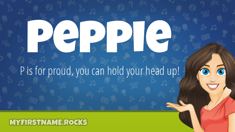 My First Name Peppie Rocks!