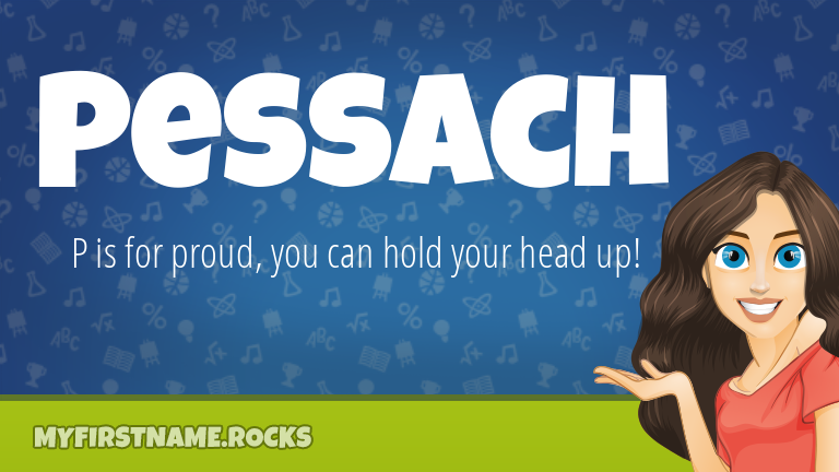 My First Name Pessach Rocks!