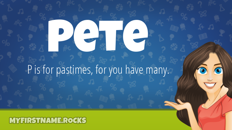 My First Name Pete Rocks!