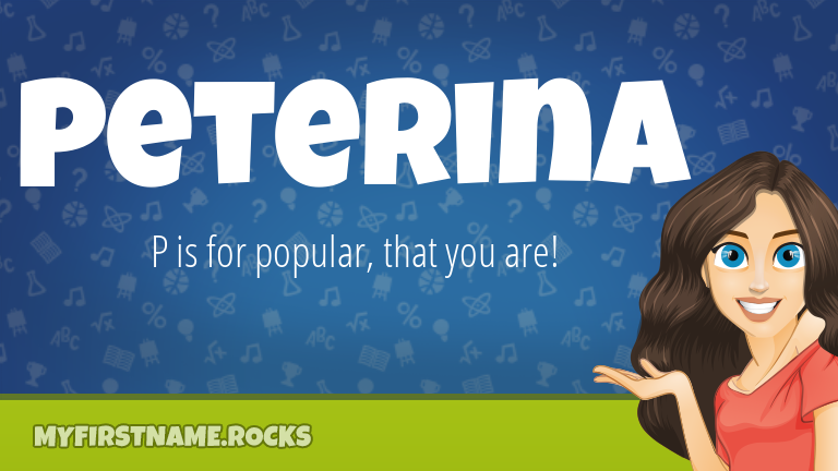 My First Name Peterina Rocks!