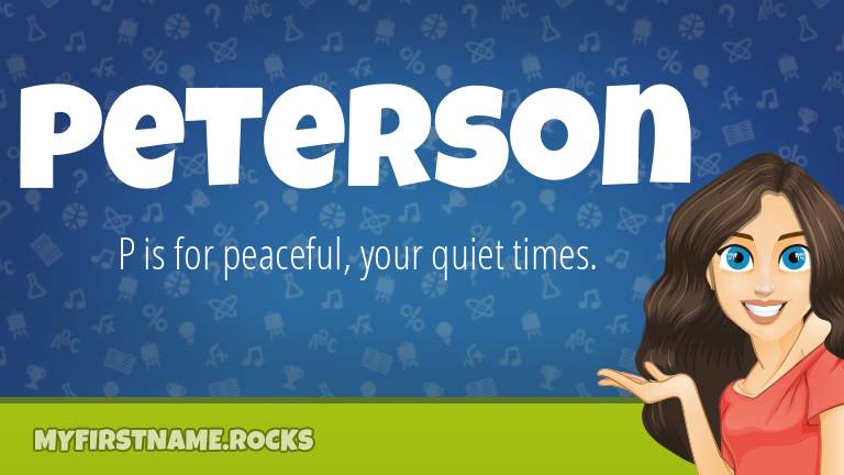 My First Name Peterson Rocks!